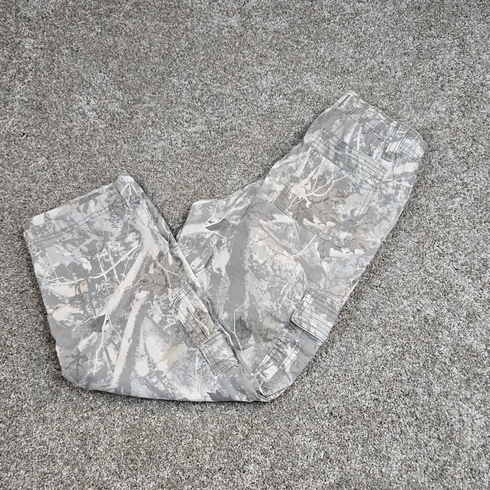 Abercrombie Kids Loose Camouflage Cargo Cotton Pants Boys 9/10 Regular Pull-On